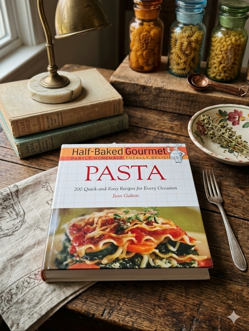 Vintage 2005 Half-Baked Gourmet: PASTA Cookbook - Jean Galton